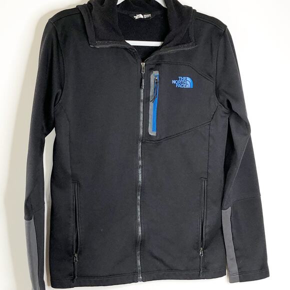 The North Face Mens Full Zip Jacket Small Black With Zipper Pocket - Picture 1 of 3